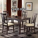 Dining Table Contemporary Style in Espresso Finish