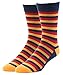 Men's Combed Cotton Colorful Dress Casual Crew Socks 6-7 Pack (7SET1)