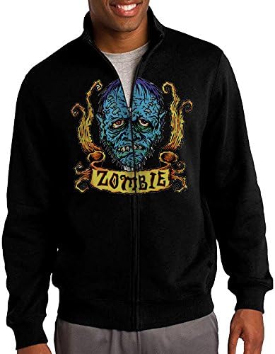 Men's Rob Zombie Blue Zombie Sticker Full-Zip Jacket Sweatshirt