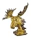 Driftwood Look North American Moose Bust Statue