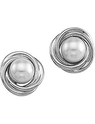 Pair of 14K White Gold Pearl Earrings -- LIFETIME WARRANTY