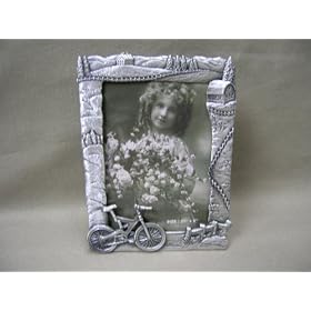 Full Suspension Mountain Bike w/Farm Photo Frame