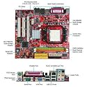 Via K8M890 U-atx Amd AM2 #mb Vid Lan 1PCIE X16 2PCI 2DDR2 Raid
