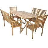 Royalcraft Napoli 6 Seater Rectangular Garden Furniture Bench Set
