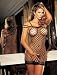 Seamless Big Hole See Through Minidress With Multiple Shoulder Straps