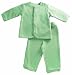 Tadpoles Organic Double Knit Cotton Cardigan and Pant Set, Sage, 6-9 Months