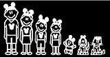 Disney Stick People Family Car Decals