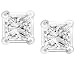 Diamond Princess Stud Earrings in White Gold 1/3ctw (HI/I1)