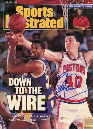 Bill Laimbeer Autographed/Hand Signed Sports Illustrated - June 27, 1988