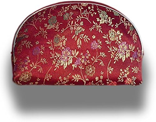Cosmetic Bag Toiletry Set Purse Organizer (Antique Dark Red)
