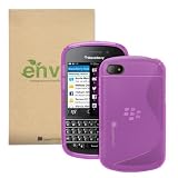 GreatShield Guardian S Series Slim-Fit Case Flexible TPU Cover for BlackBerry Q10 (Purple)