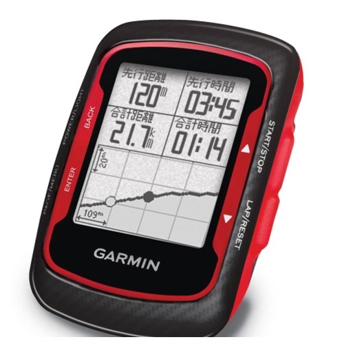 ガーミン（GARMIN） EDGE 500J 日本語版 フルセット（心拍計・ケイデンスセンサー付属）ブラック/レッド R2GMEDG5R0X