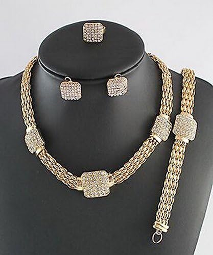 Tqmarket New Designer Fashion Wedding Bridal Accessories Jewelry Set