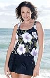 Longitude® Sugar Magnolia Two Piece Skirtini - Plus Size Swimwear Plus Size Swimsuit