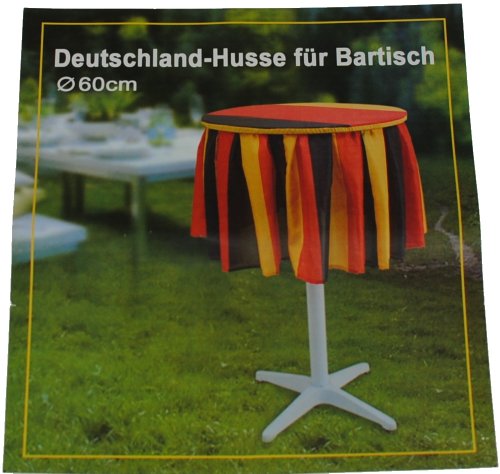 Immerschön Tischdecke Deutschland rund Durchmesser 60cm Husse Tischhusse WM EM Olympia Fußball Fan Fanmeile Fanartikel