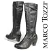 MARCO TOZZI Damen Winter Langschaftstiefel, Zierreißverschluss, schwarz