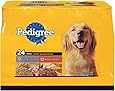 PEDIGREE Meaty Ground Dinner Multipack Chicken and Beef Canned Dog Food 22 Ounces (Pack of 24)
