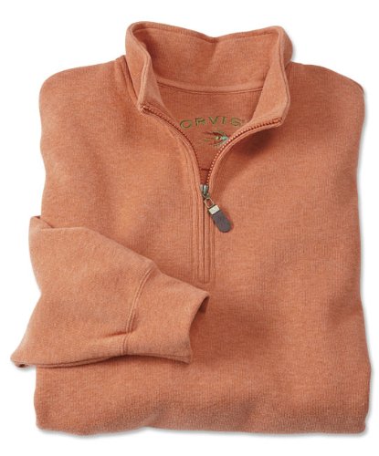 Orvis Men's Heathered Signature Softest Sweatshirt, Orange, Xx Large