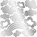 Lot 26 Studio Art-U-Stick Reflective Wall Décor, Mirror Clouds