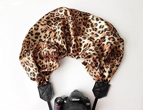 scarf camera strap - camera neck strap - dslr camera strap - animal print camera strap - cheetah