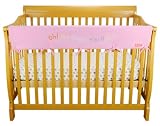 Trend Lab Dr. Seuss Crib Wrap Wide Rail Cover for Crib Front/Back, Pink Oh! the Places You'll Go! Pink