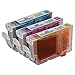 SPEEDYINKS Compatible Ink Cartridge Replacement for Canon CLI8 (1 Cyan, 1 Magenta, 1 Yellow, 3 Cartridge Pack) for use in Canon iP4200, iP5200, iP5200R, iP6600D, MP500, MP800, MP800R, MP830