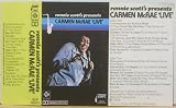 RONNIE SCOTTS PRESENTS CARMEN McRAE LIVE. ORIGINAL 1978 AUDIO CASSETTE