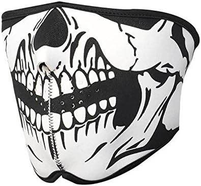 Baistra -1pc Adult Skeleton Mask Profession Cs Mask Cycling Motorcycle Paintball Ski Half Face Mask Winter Face Mask Multi Function Hats