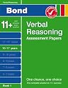 Bond Verbal Reasoning Assessment Papers 10-11+ years Book 1