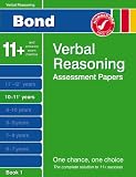 Cover of Bond Verbal Reasoning Assessment Papers 10-11+ years Book 1 by J M Bond 0748781188