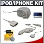 CTA Travel Charger + CTA Car Charger + Accessory Kit for Apple iPod 20GB, 30GB, 40GB, 60GB, (3rdG -5thG) mini, nano and video
