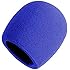 On Stage Foam Ball-Type Mic Windscreen, Blue