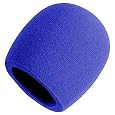 On Stage Foam Ball-Type Mic Windscreen, Blue