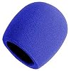 On Stage Foam Ball-Type Mic Windscreen, Blue