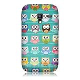 Ecell - HEAD CASE KAWAII GREEN OWL PATTERNED BACK CASE FOR SAMSUNG GALAXY ACE PLUS S7500