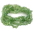 Peridot AB Chip Glass Beads Jewelry Beading 34" Strand