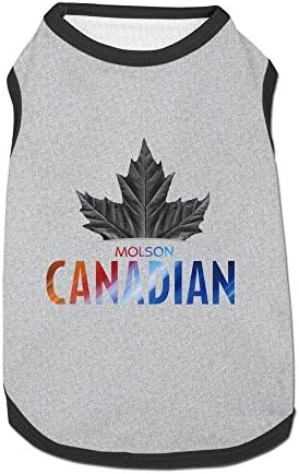 Funny Molson Canadian Small Dog Tshirt, Pet Cat Puppy Dogs Clothing, Summer Clothes S Ash