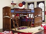 Deer Run Full Bunk Bed with Tri Bunk Extension - Lea 625-986