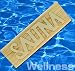 SAUNA Wellness Schild aus Echtholz, Laserschrift original ELECSA 9300