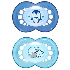 MAM 110511 - Night Latex 6-16, Schnuller, f�r Jungen, Doppelpack, farblich sortiert - BPA frei