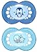 Produkt-Bild: MAM 111211 - Night Silikon 6-16, Schnuller, f&uuml;r Jungen, Doppelpack, farblich sortiert - BPA frei
