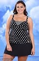 Liz Claiborne Dottie Plus Size Skirtini Swimsuit - Women's Swimsuit Plus Size Swimsuits