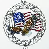 Outdoor Living : Americana Metal W/Crys. Chime - Wind Chime