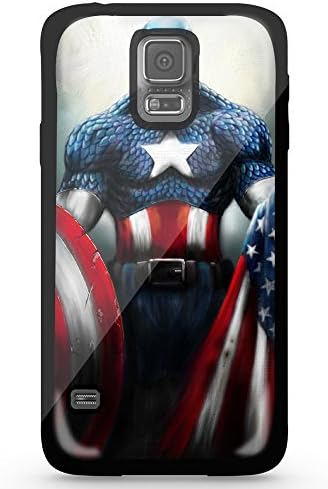 Captian America American Flag for Iphone and Samsung Galaxy (Samsung Galaxy s5 black)
