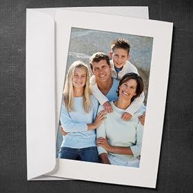 Set of 10 Photo Insert Cards: Hold 4 x 6 Photos, Flint White Color