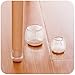 CoolHome Transparent Silicone Chair Leg Caps Felt Pads Furniture Pad Chair Leg Floor Protectors (Pack of 8, Round 7/8