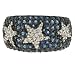 Sterling Silver Created Sapphire and Cubic Zirconia Star Ring by Charles Winston