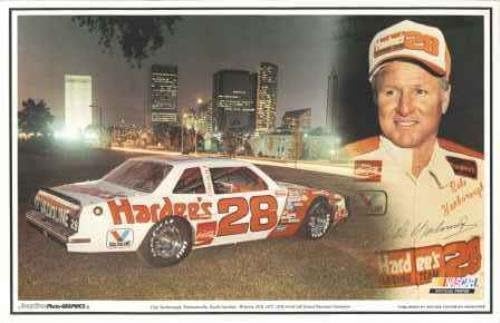 SPORTSSTAR PHOTO-GRAPHICS CALE YARBOROUGH HARDEES PICTURE POSTER PLACEMAT