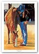 Red Lariat by Kathleen Lack 24"x36" Art Print Poster