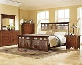 Broyhill Artisan Panel Bedroom Set in Warm Brown SALE